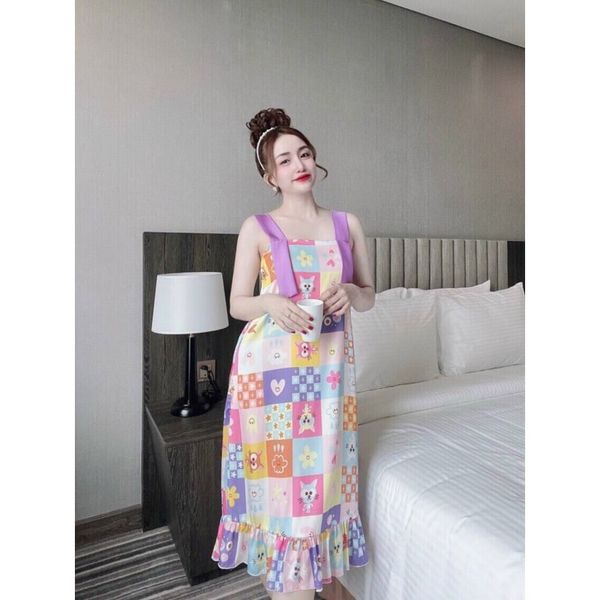  Váy hai dây dáng dài, váy mặc nhà mùa hè tại shop Slumber.vn 