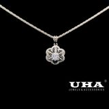  M1764 Mặt và dây chuyền nữ đính đá CZ sáng lấp lánh UHA 