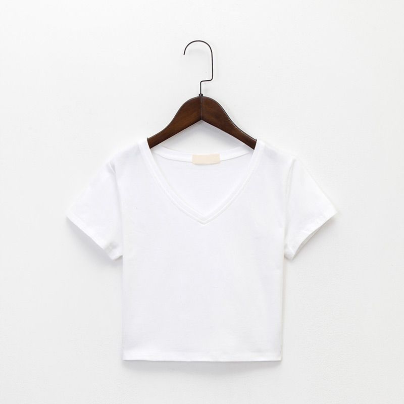  Áo Thun Croptop Trơn 6118 (7 Màu) 