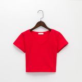  098 Áo Thun Croptop Trơn 6118 (7 Màu) 